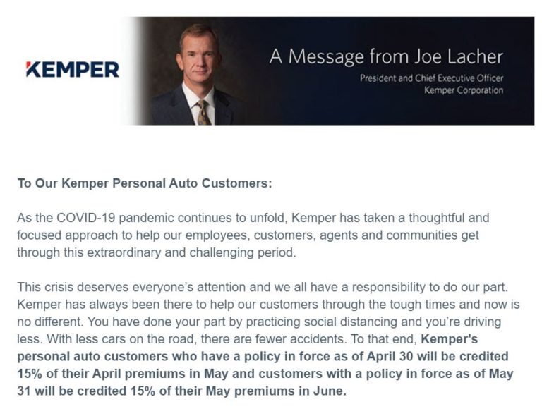 kemper infinity claims phone number